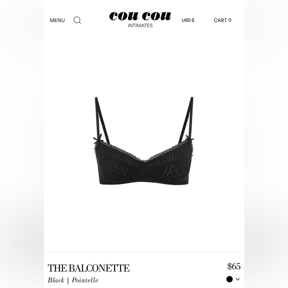 Cou Cou Intimates Other - cou cou intimates the balconette XXS